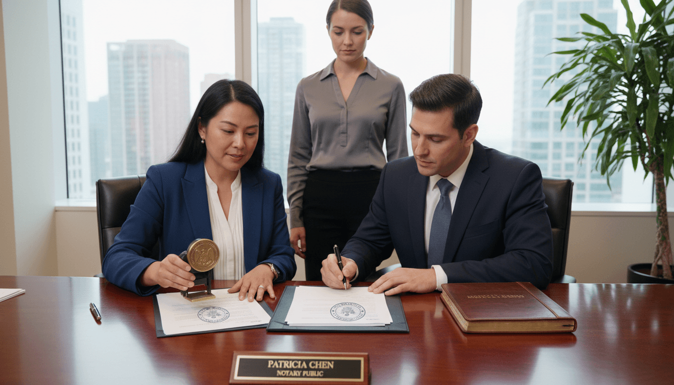 Mobile notary services